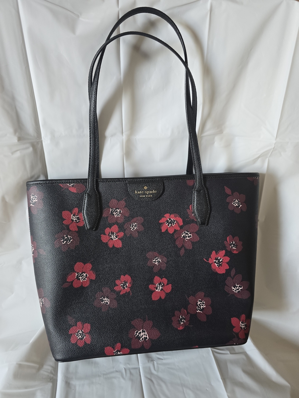 Kate Spade Black Floral Tote Bag